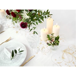 Nyomtatott organza krém 0,36 cm x 9 m