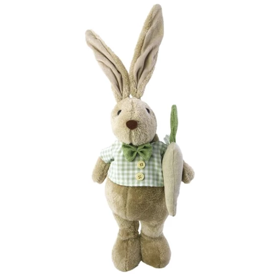 Nyúl ingben répával álló 23x11x56 cm