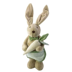 Nyúl köténnyel répával álló 23x11x56 cm