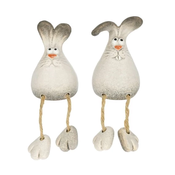 Nyúl lógólábú 7,1x6,1x10,2 cm 2 féle