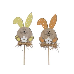 Nyúl masnival, betűzős 5x8 cm S/10