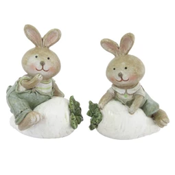 Nyúl, répán ülő 7,5x6,5x10,5 cm 2féle