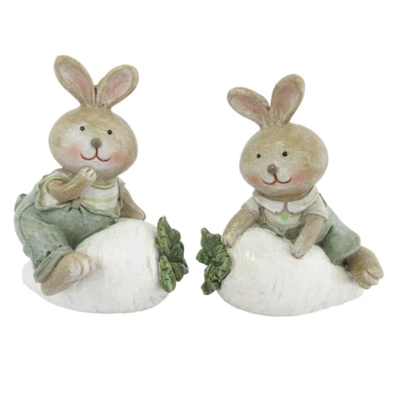 Nyúl, répán ülő 7,5x6,5x10,5 cm 2féle