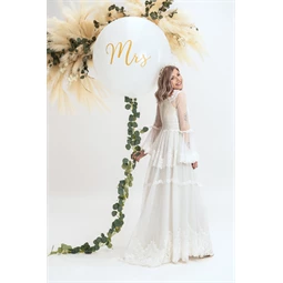 Óriás lufi 1 m mrs fehér