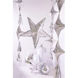 Pinata összehajtható csillag 68x68x30 cm ezüst