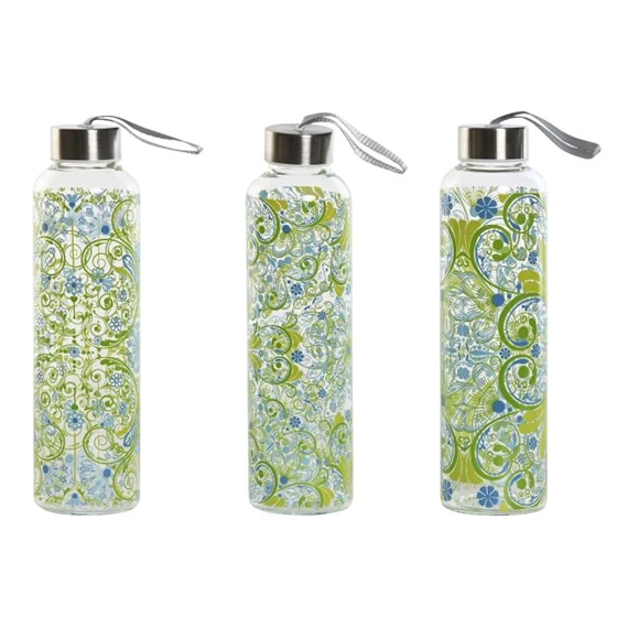 Palack 6,5x6,5x23 cm 550 ml 3 féle