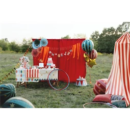 Papír asztalterítő csillagokkal és csíkokkal, 180x120 cm