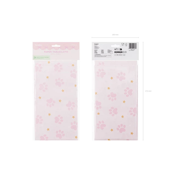 Papír asztalterítő mancsokkal 180x120 cm