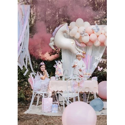 Papír asztalterítő masnik rózsaszín 180 x 120 cm