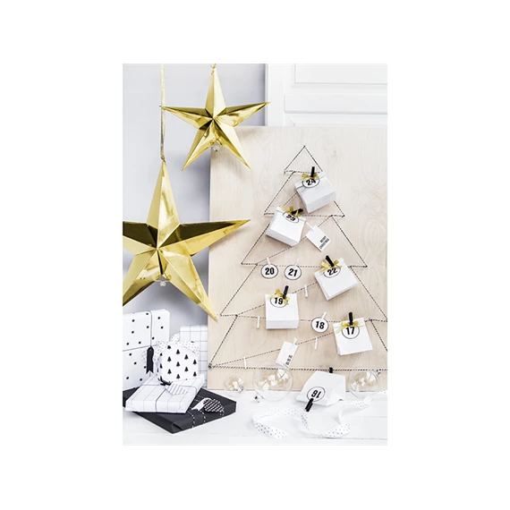 Papír csillag 30 cm arany