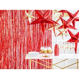 Papír csillag 30 cm piros