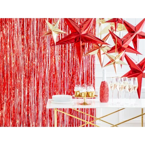 Papír csillag 30 cm piros