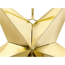 Papír csillag 70 cm arany