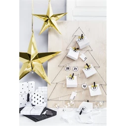 Papír csillag 70 cm arany