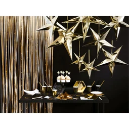 Papír csillag 70 cm arany
