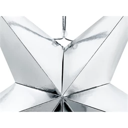 Papír csillag 70 cm ezüst