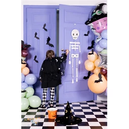 Papír dekoráció denevérek 19-29 cm fekete S/6