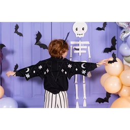Papír dekoráció denevérek 19-29 cm fekete S/6