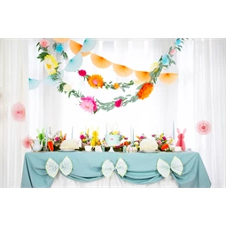 Papír dekoráció méhsejt nyuszi rózsaszín 30 cm