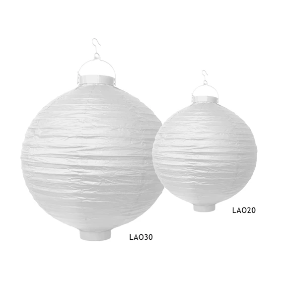 Papír lámpás fehér 20 cm