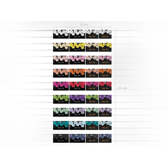 Papír legyező piros 20-30 cm S/3