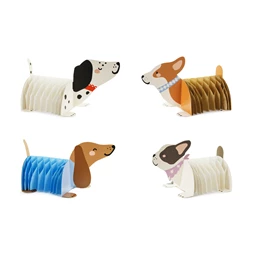 Papír méhsejt dekorációk kutyák, 30-34 cm hosszú, 16-18 cm magas S/4