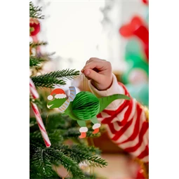 Papír méhsejt szett karácsonyi figurák, mix S/5