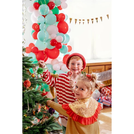 Papír méhsejt szett karácsonyi figurák, mix S/5