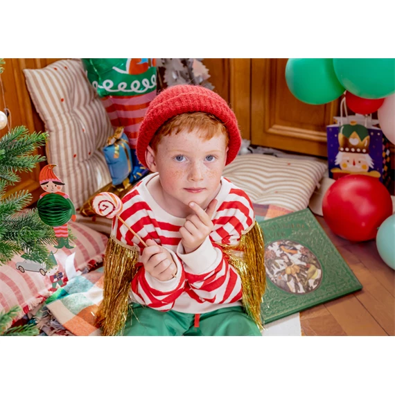 Papír méhsejt szett karácsonyi figurák, mix S/5