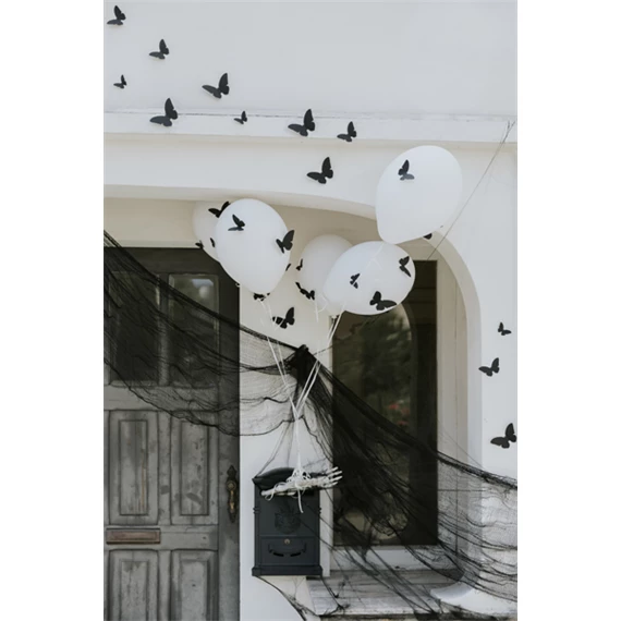 Papír molylepke dekoráció 6-12 cm fekete S/30