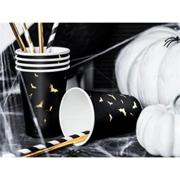 Papír szívószálak fekete 19,5 cm S/250