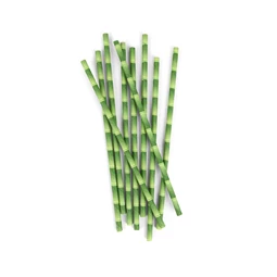 Papírszívószál bambusz mintával 144 db 15,2x4x22,8 cm