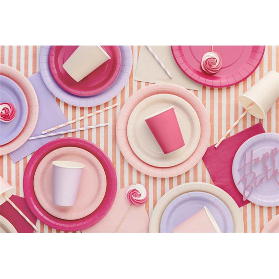 Papírtányér 18 cm bézs S/6