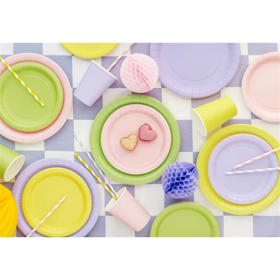 Papírtányér 23 cm sárga S/6