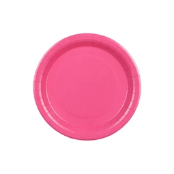 Papírtányér 23 cm sötét rózsaszín S/6