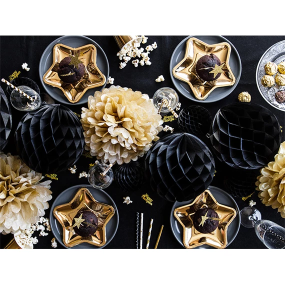 Papírtányér csillag arany 18 cm S/6