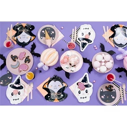 Papírtányér drakula, 23x25 cm, mix S/6