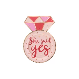 Papírtányér gyűrű, mix, 18x25,5 cm S/6