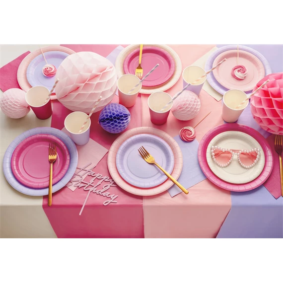 Papírtányér levendula 23 cm S/6