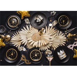 Papírtányér óra 18 cm mix S/6