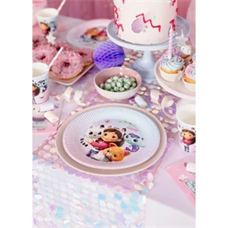 Papírtányérok Gabby babaháza, mix, 23 cm S/6