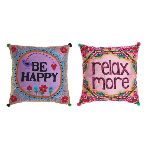 Párna "Relax" felirattal 40x10x40 cm 2 féle