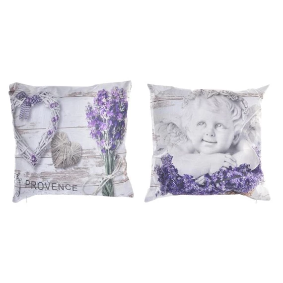 Párna levendula mintás 45x10x45 cm 2 féle
