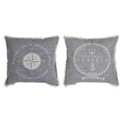 Párna tengeri mintás 45x10x45 cm 2 féle