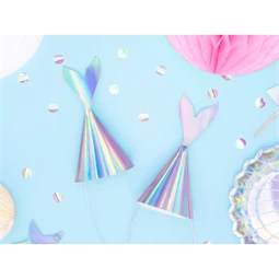 Party kalapok sellő, irizáló, 18 cm S/6