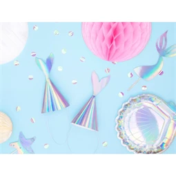 Party kalapok sellő, irizáló, 18 cm S/6