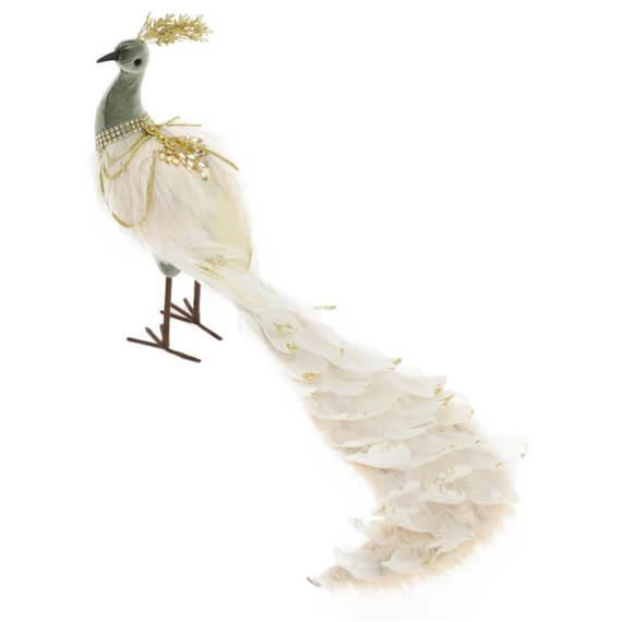 Páva glitteres 14x65x29 cm
