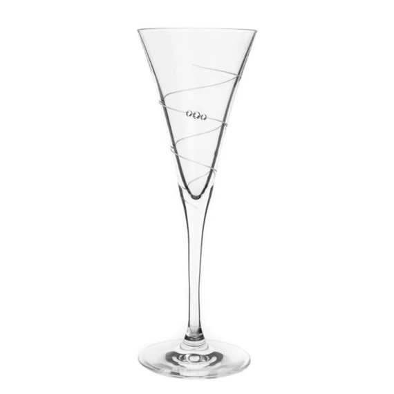 Pezsgős pohár Swarovski kristállyal 200 ml 22x8,2 cm S/2