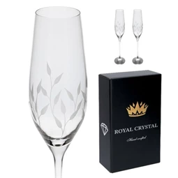 Pezsgős pohár Swarovski kristállyal 210 ml 26,3x6,6 cm S/2