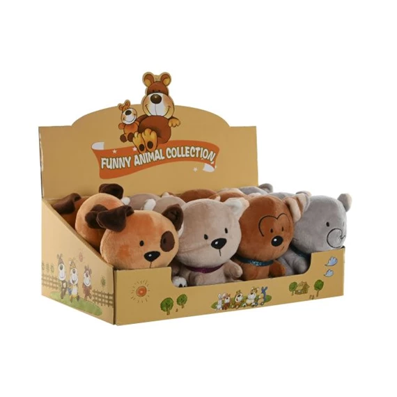 Plüss állatok 10x10x14 cm 4 féle